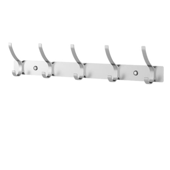 Thickened space aluminum coat hooks, no drilling required, back door coat hangers 604