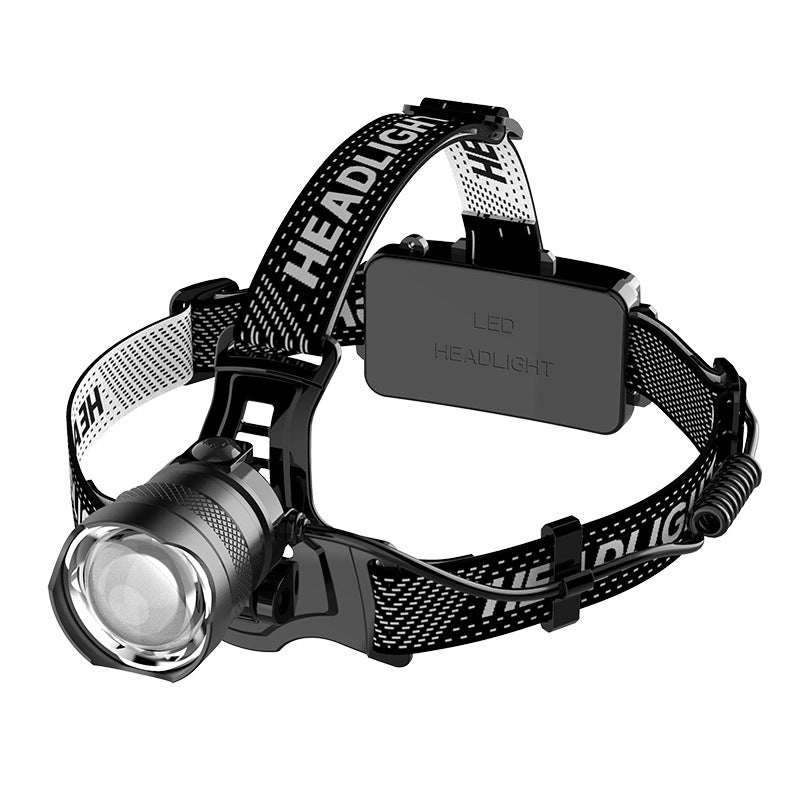 Outdoor sensor headlamp with white laser telescopic zoom and rechargeable sensor headlamp 522