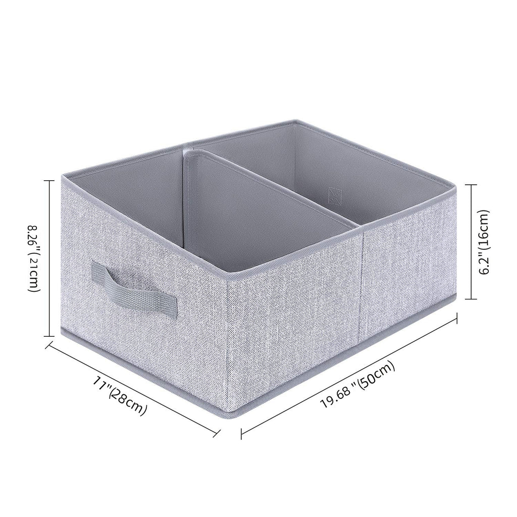 Foldable dormitory wardrobe organizer box for home use, cotton and linen fabric storage box 607