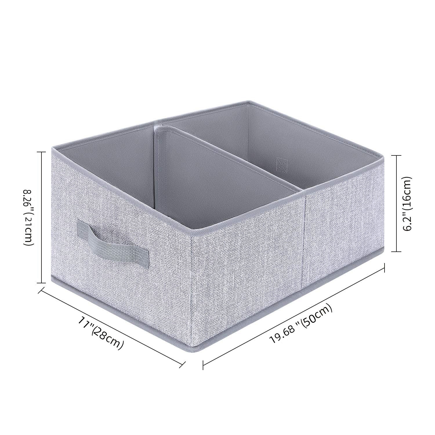 Foldable dormitory wardrobe organizer box for home use, cotton and linen fabric storage box 607