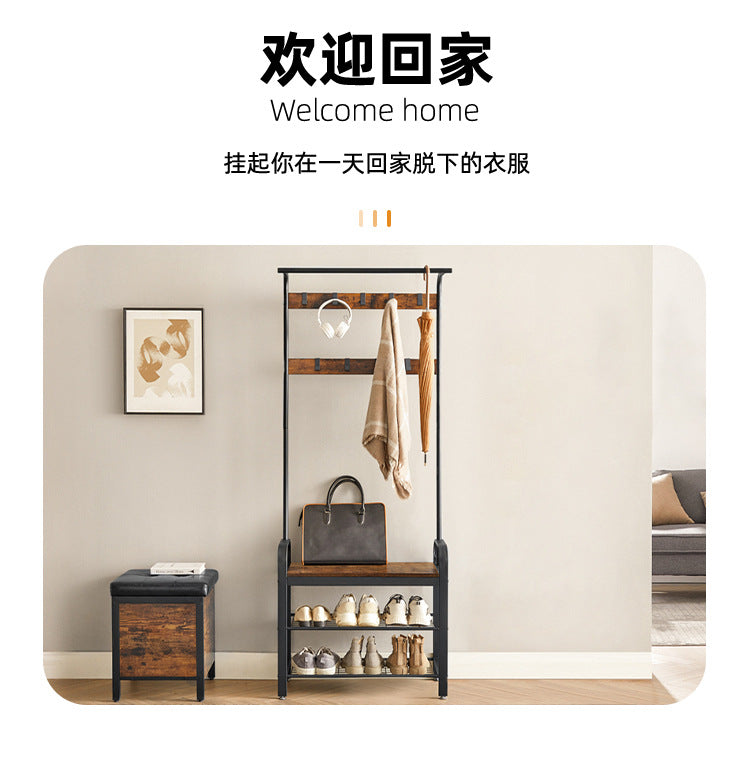 Simple coat rack for entryway, shoe rack for living room 603