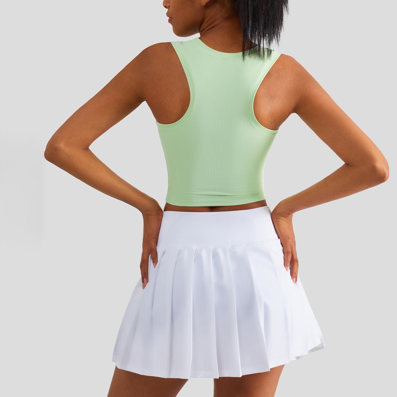 FPS Fixed Cup Sports Vest One-Piece Fitted Slimming Fitness Bra 1506WX