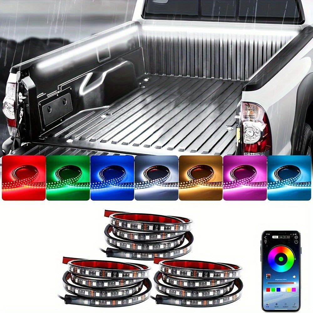 3-in-1 60 inch 150cm neon RGB APP suitable for SUV freight pickup trucks 557