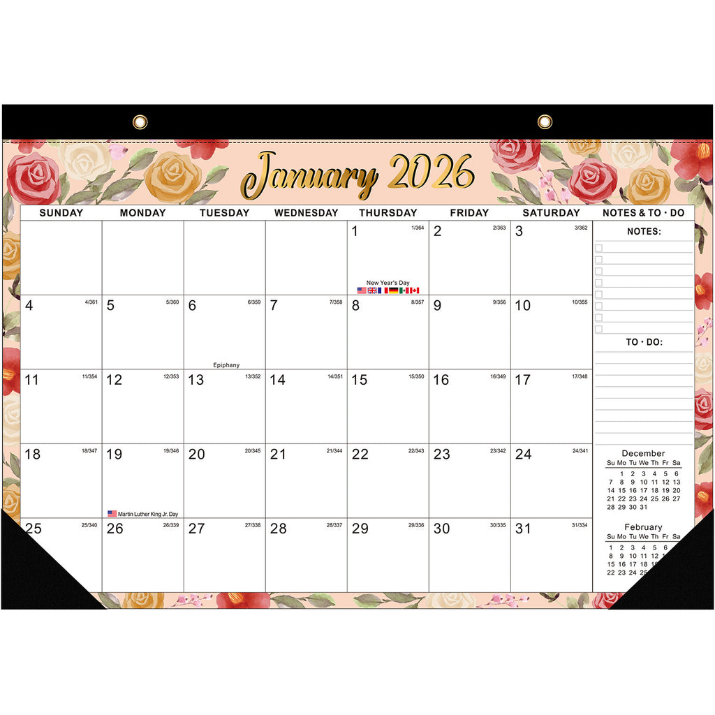 Creative Calendar 2026 English Version Popular Wall Calendar 18 Month Countdown 580
