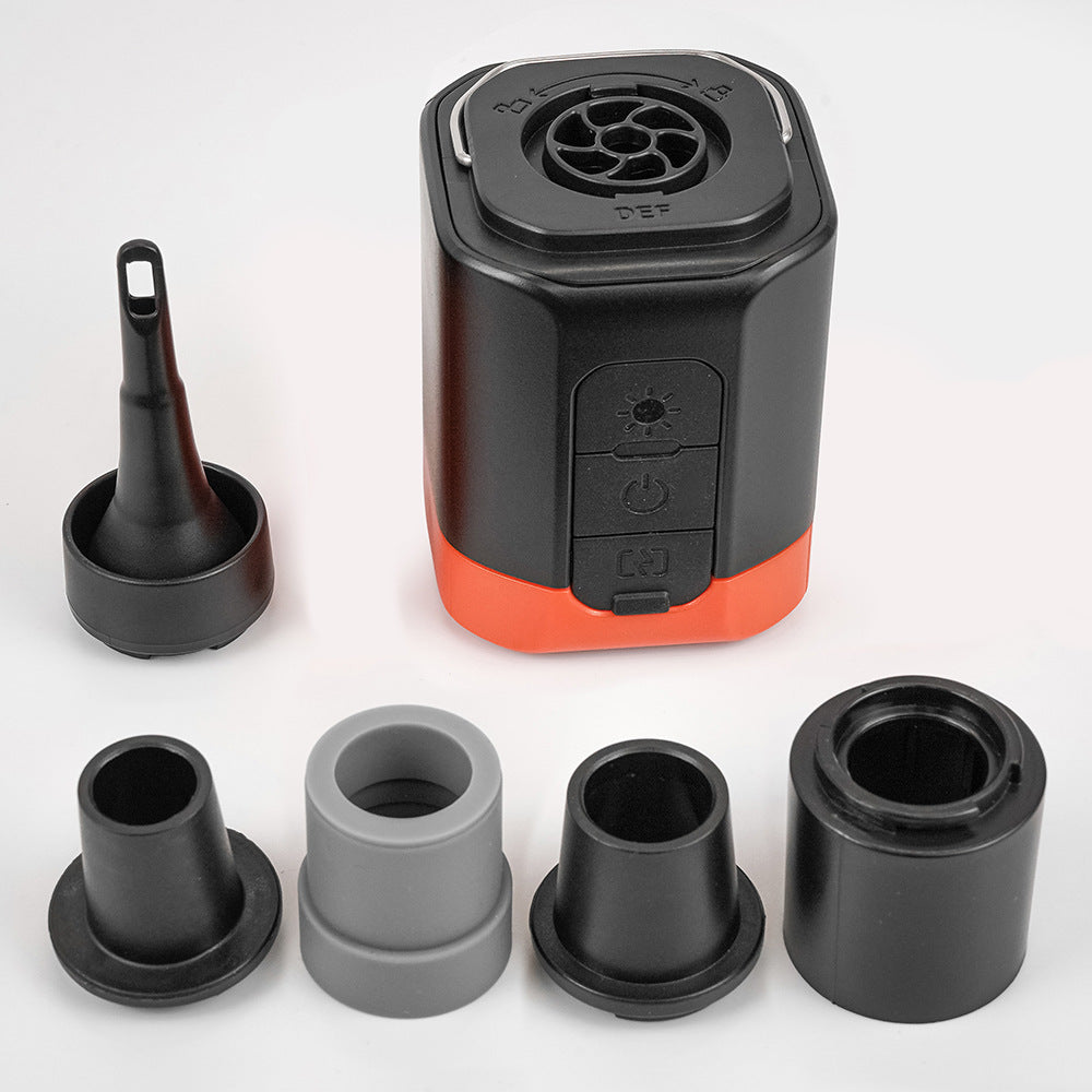 Electric mini air pump for outdoor camping, SOS emergency signal light, wireless outdoor air pump 534