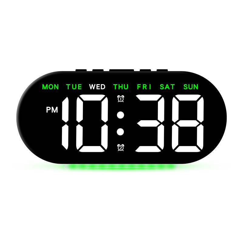 Hot selling multifunctional clock, simple large screen LED electronic clock, ambient light, bedside alarm clock 588