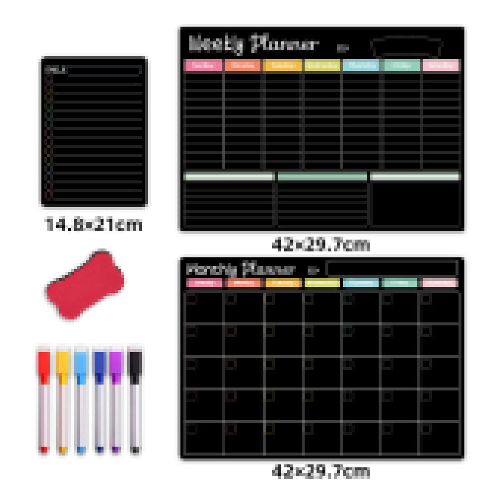 Magnetic schedule customized refrigerator sticker calendar magnetic whiteboard sticker 579