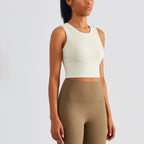 FPS Fixed Cup Sports Vest One-Piece Fitted Slimming Fitness Bra 1506WX