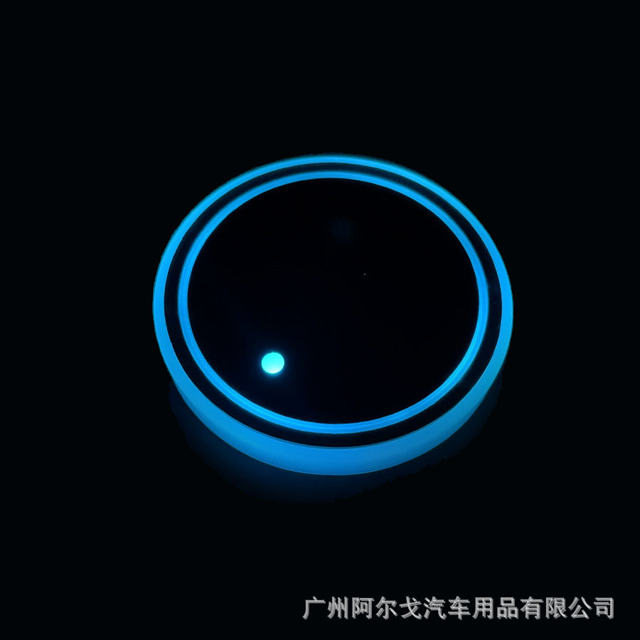 Car luminous coasters with single CE certification, popular car charging cup lights 558