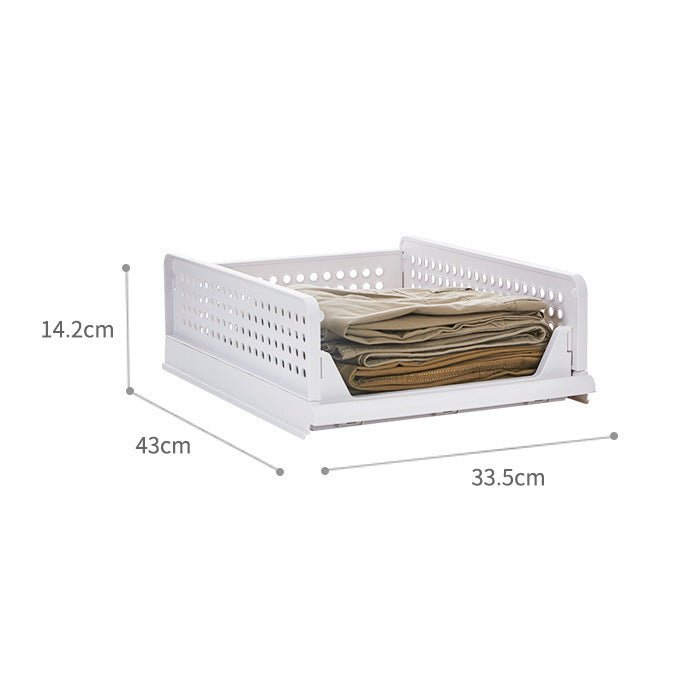 Home folding storage box, drawer type, clothes storage, wardrobe storage box 606