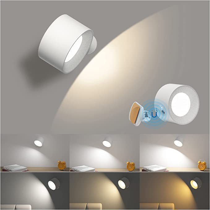 USB charging wall light LED bedside reading book light charging portable touch adjustable night light magnetic suction cabinet light 575