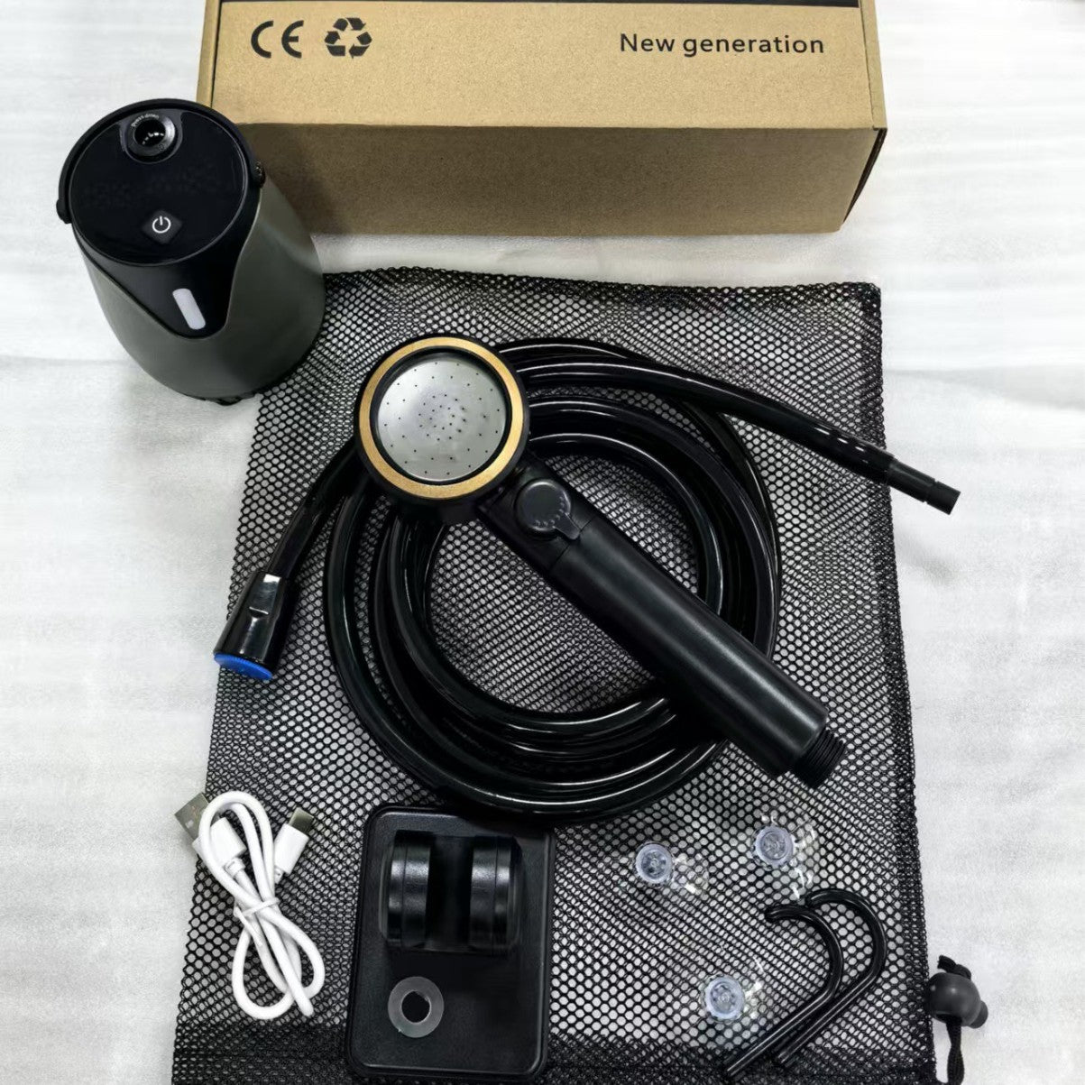 Outdoor shower, a simple bathing device for camping, construction sites, dormitories, and home use 511