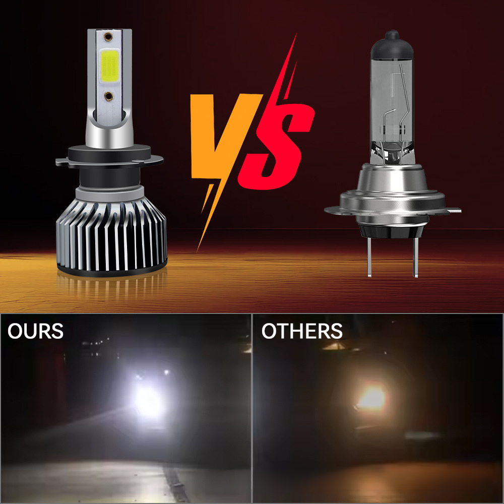 F2 Car LED Headlight COB Light Bulb H4 Bi-Xenon Headlamp 569