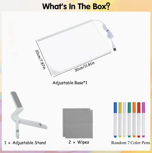 Large LED bulletin board with color, illuminated message board, drawing and writing board 566