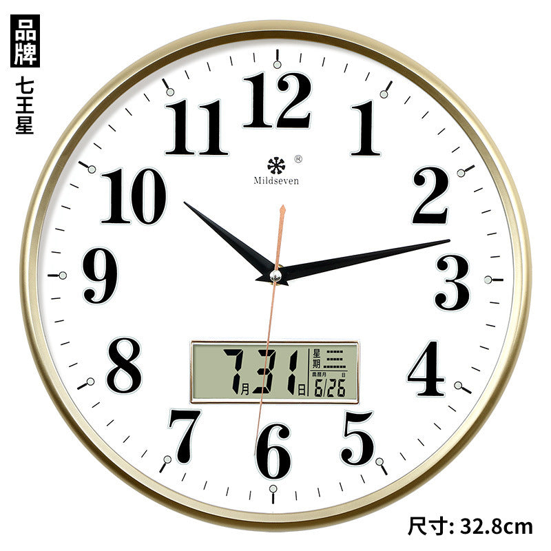 Clock Wall Clock Living Room Grand Creative Clock Wall Watch Simple Home Silent Electronic Quartz Clock Wall Watch 585