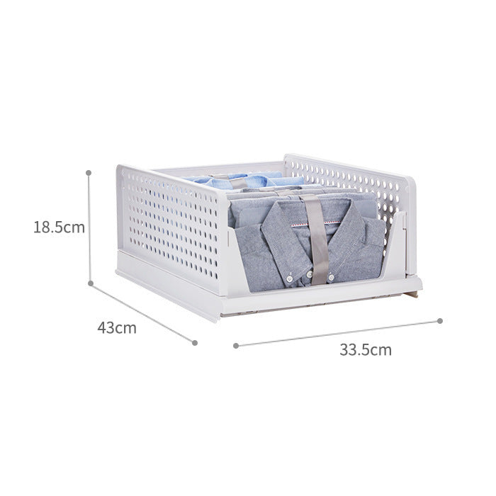 Home folding storage box, drawer type, clothes storage, wardrobe storage box 606
