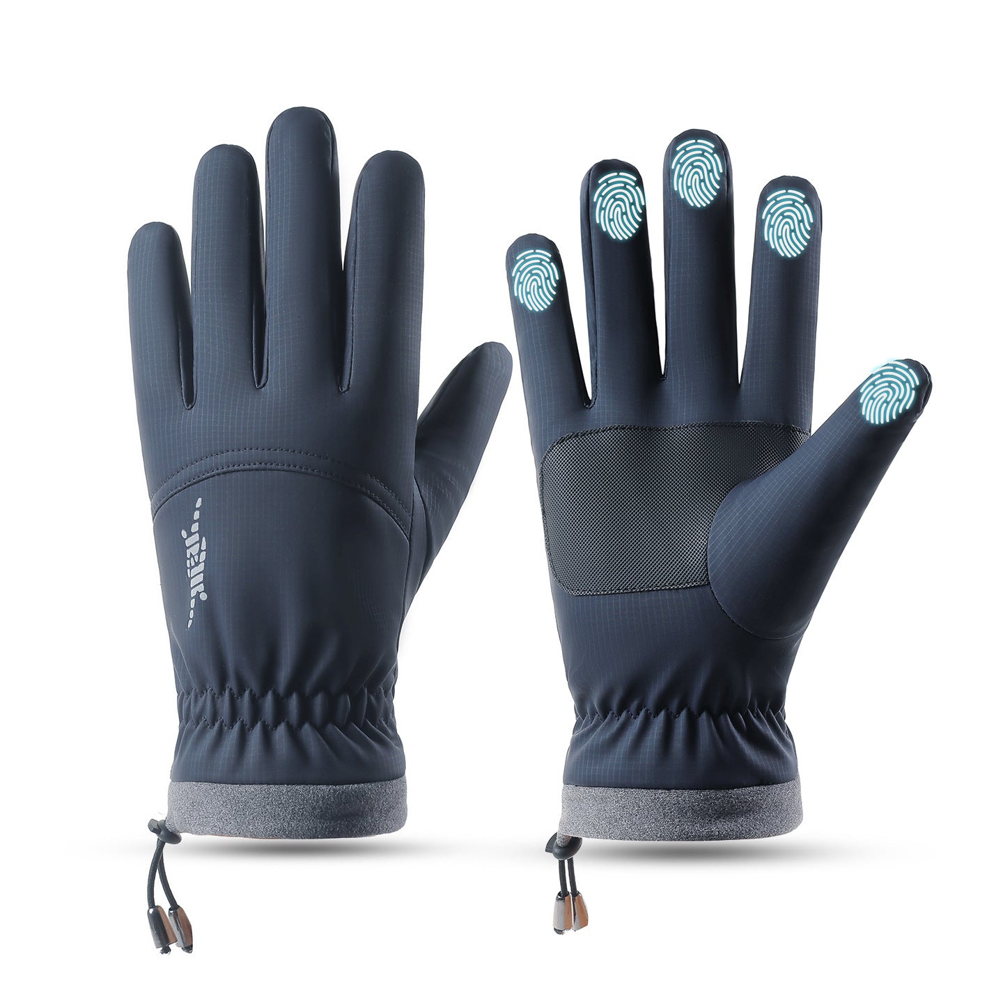 Men's winter warm gloves, fleece-lined, thickened, touchscreen gloves, non-slip warm gloves 526