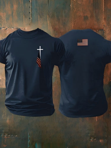 Men's slim fit short-sleeved T-shirt with exclusive logo print, comfortable and versatile 482