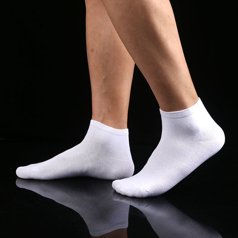 Individually packaged ankle socks, plain black, plain white, plain gray 501