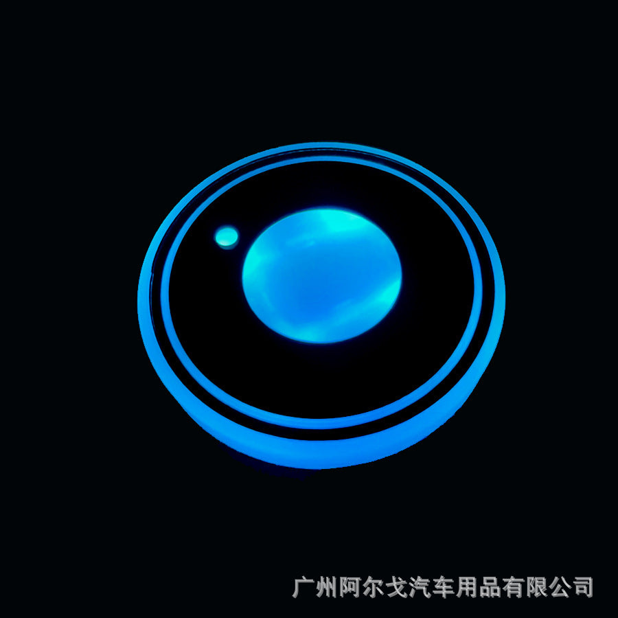 Car luminous coasters with single CE certification, popular car charging cup lights 558