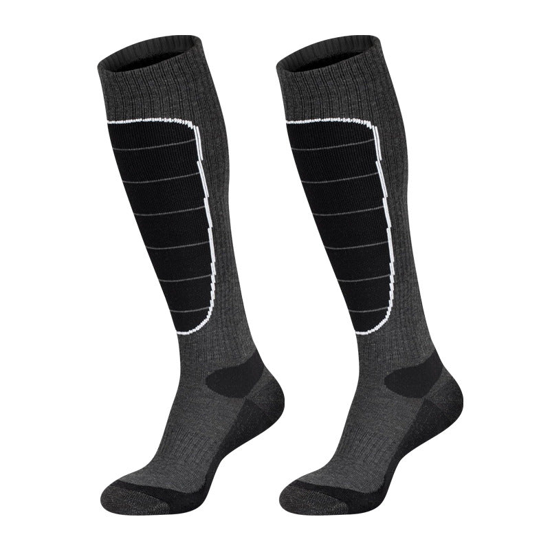 Winter ski socks, extra thick and warm, hiking socks, men's and women's outdoor wear-resistant sports socks 525