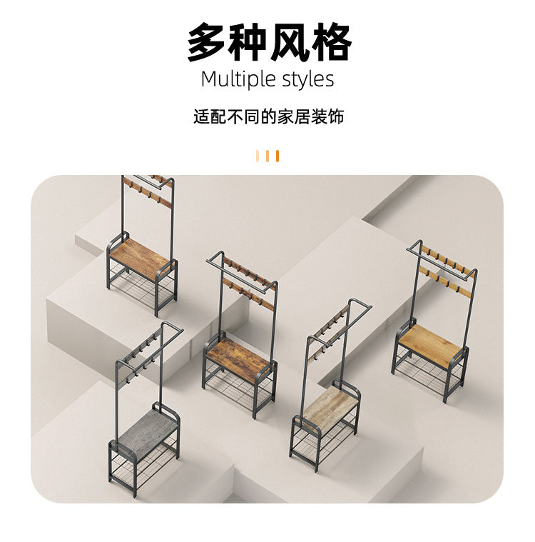 Simple coat rack for entryway, shoe rack for living room 603