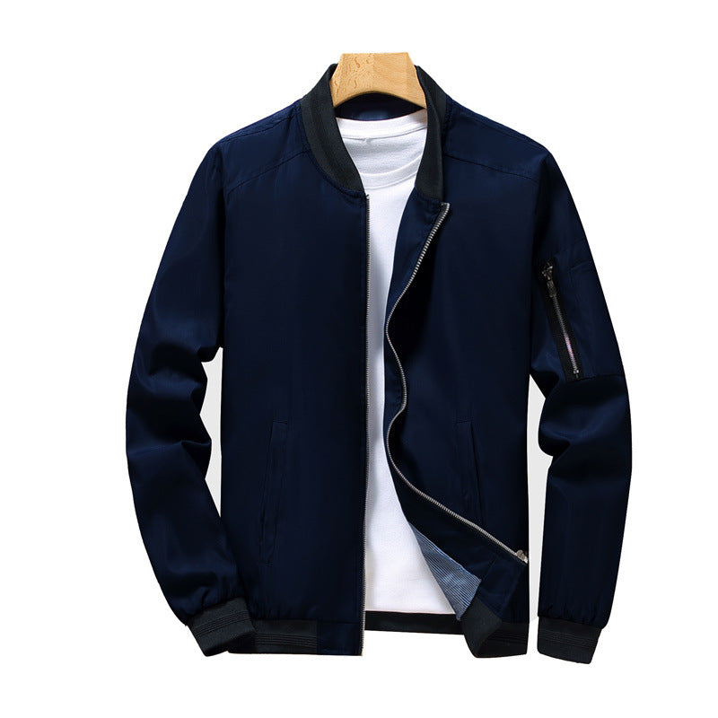 Men's Spring Jacket, Cross-border Men's Outerwear, Youth Men's Stand Collar Casual Jacket, Men's Outerwear 472