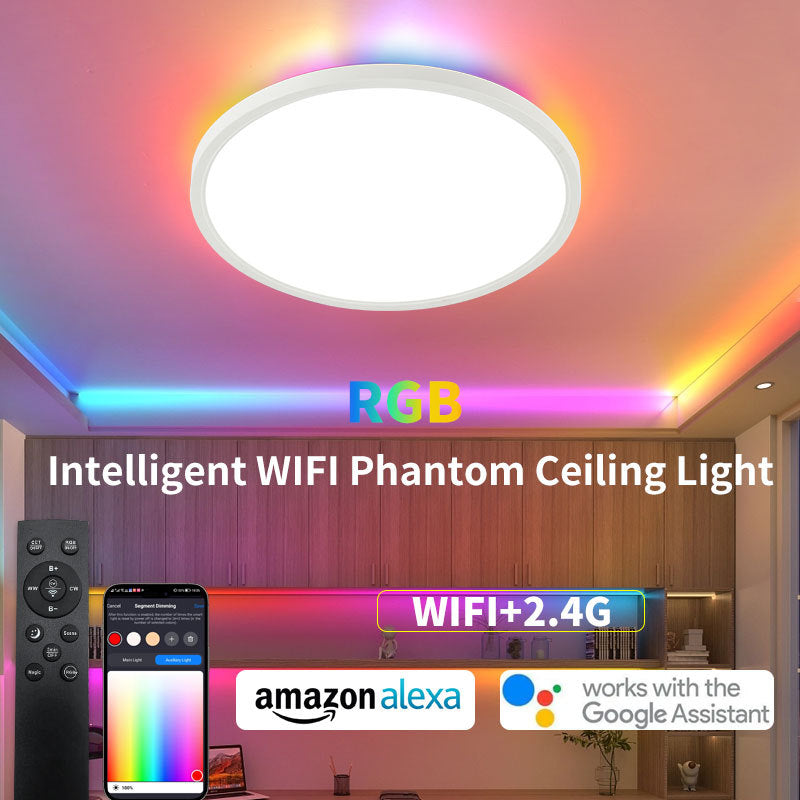 Bedroom Light Warm and Romantic Room Round Simple Modern Living Room Light LED Ultra Thin Ceiling Light 553
