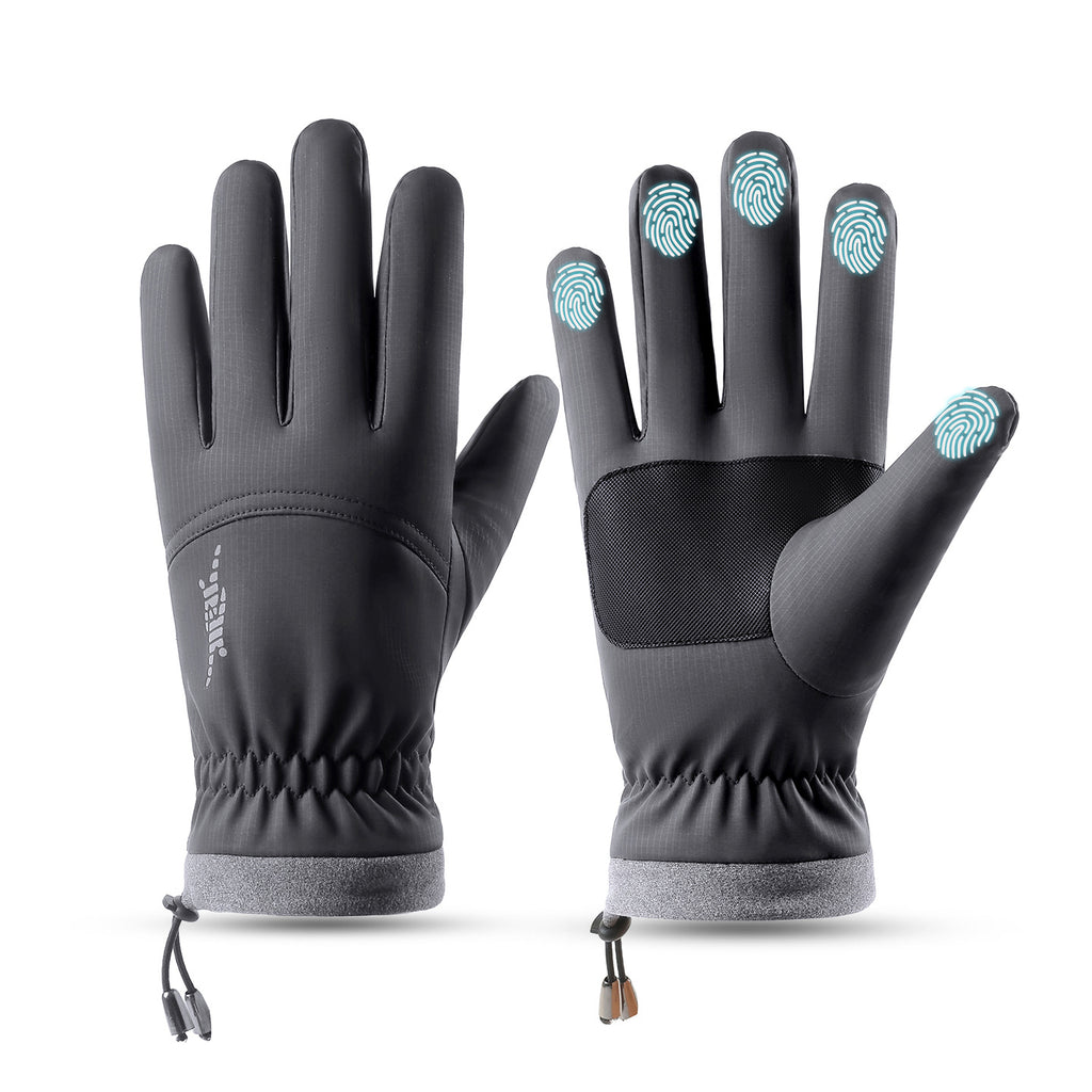 Men's winter warm gloves, fleece-lined, thickened, touchscreen gloves, non-slip warm gloves 526