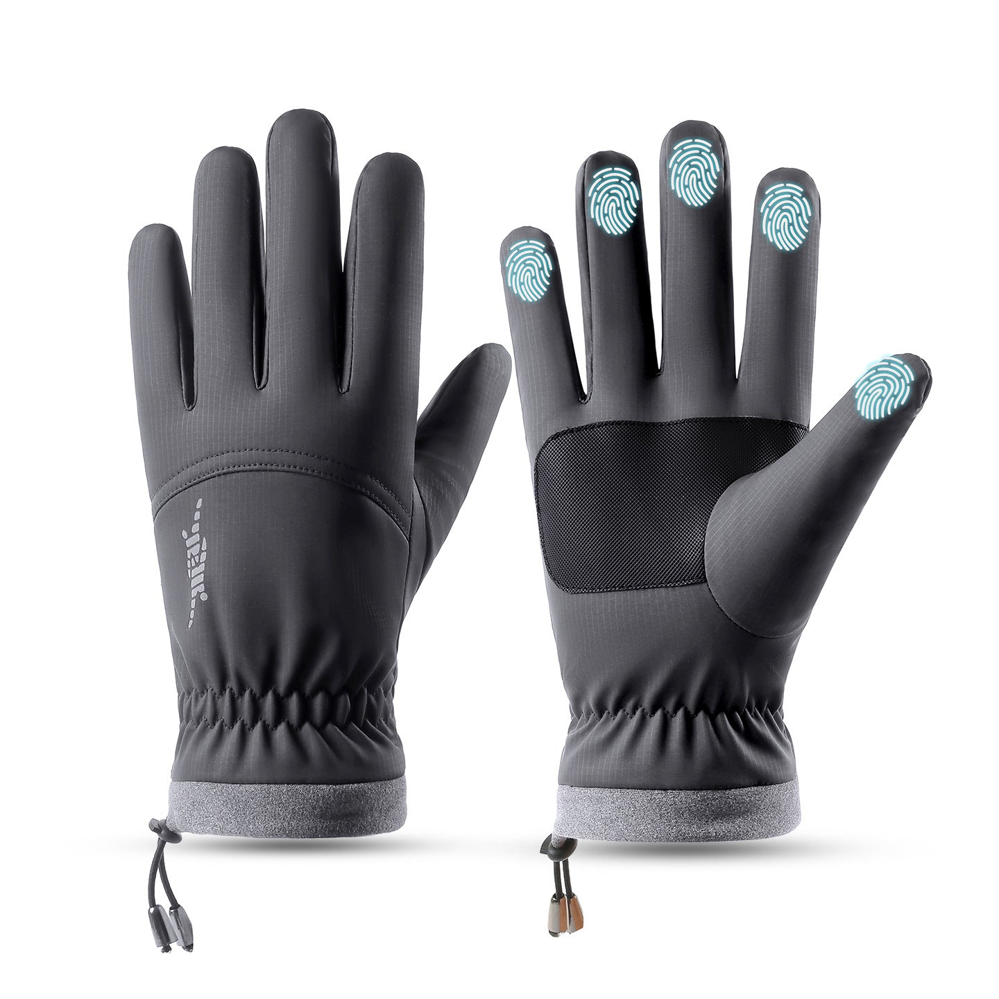 Men's winter warm gloves, fleece-lined, thickened, touchscreen gloves, non-slip warm gloves 526