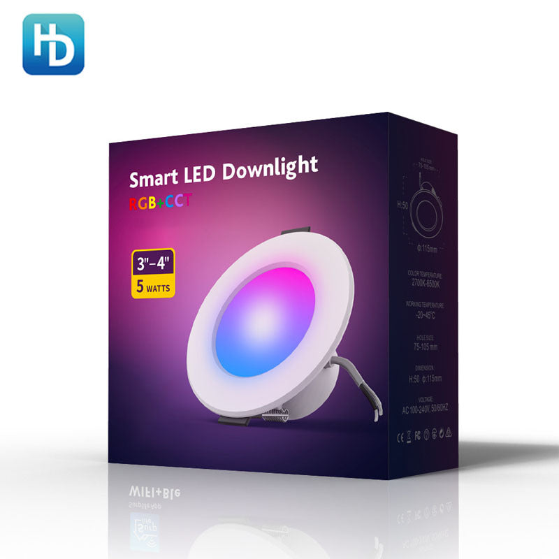 MESH tube light 5W/9W intelligent app wireless control script killing hidden installation network intelligent dimming 541