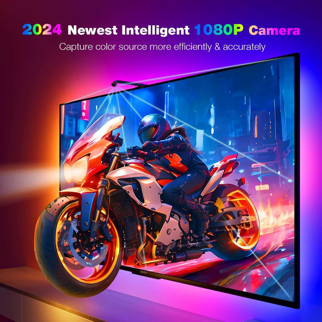 Smart ambient light strip for TV and TV screen capture, synchronized with the TV screen, RGB color LED ambient light 554
