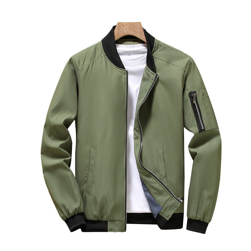 Men's Spring Jacket, Cross-border Men's Outerwear, Youth Men's Stand Collar Casual Jacket, Men's Outerwear 472
