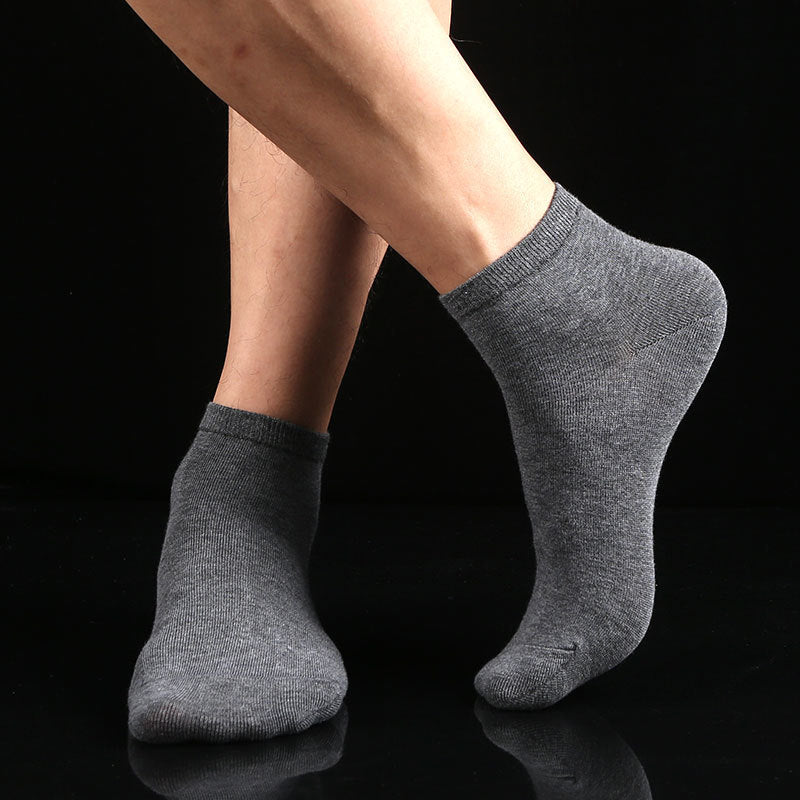 Individually packaged ankle socks, plain black, plain white, plain gray 501