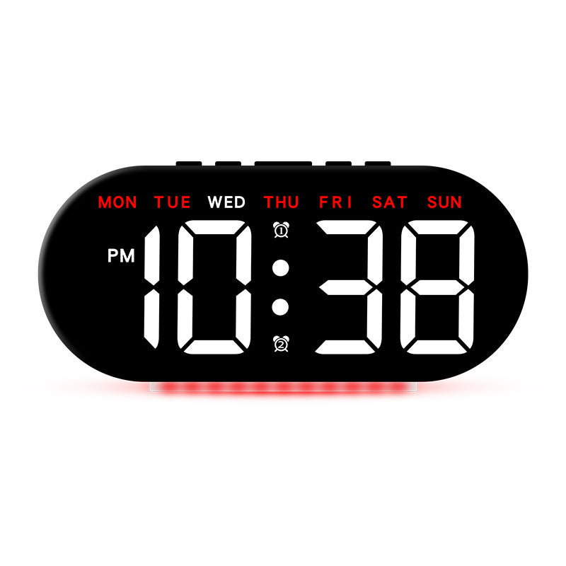 Hot selling multifunctional clock, simple large screen LED electronic clock, ambient light, bedside alarm clock 588