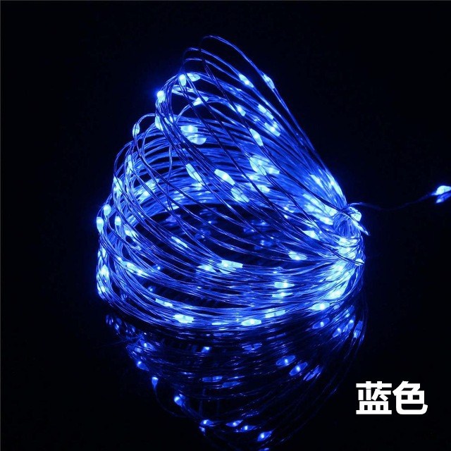 LED Copper Wire Lamp, Battery Box, Light String, Luminous Lamp with Wave Ball String, Craft Wrapped Copper Wire Color Lamp 546
