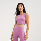 FPS Fixed Cup Sports Vest One-Piece Fitted Slimming Fitness Bra 1506WX