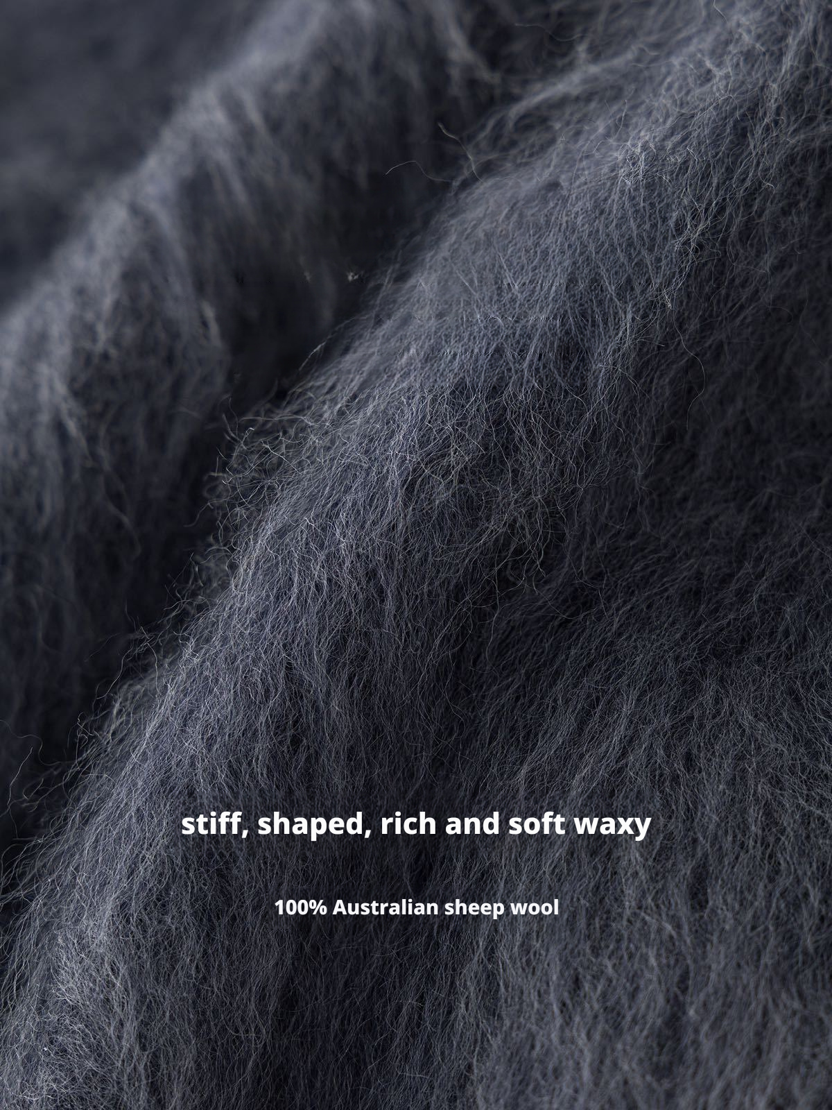 Wind wool coat women's autumn and winter long hair design sense round neck 058