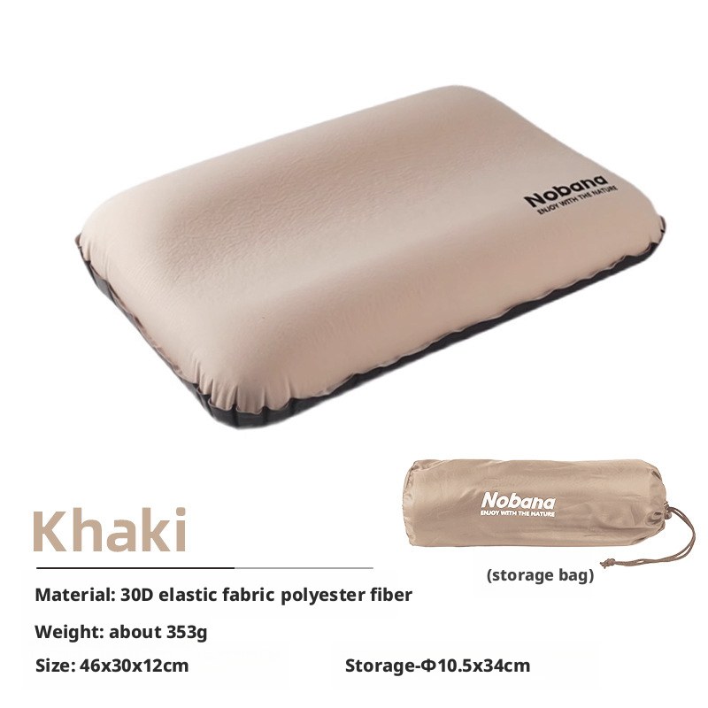 Outdoor 3D Sponge Pillow Self-Inflating Pillow Camping Tent Air Cushion Pillow 012