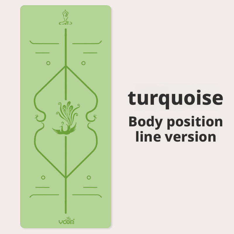 Thickened and widened double-sided non-slip natural rubber PU yoga mat for men and women 017