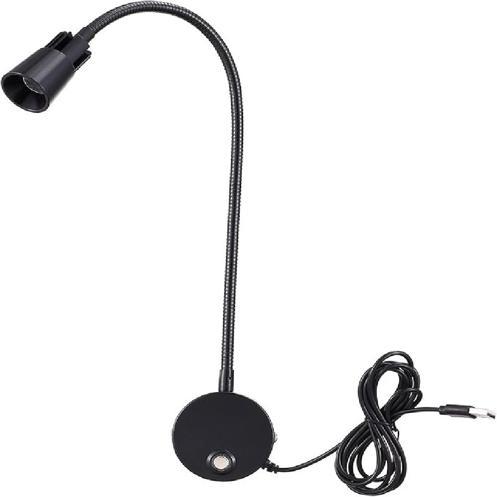 3W Gooseneck Bedside Reading Wall Lamp, Hotel Bedroom Bedside Reading Lamp, Indoor Flexible Wall Lamp, Simple Reading Lamp 595