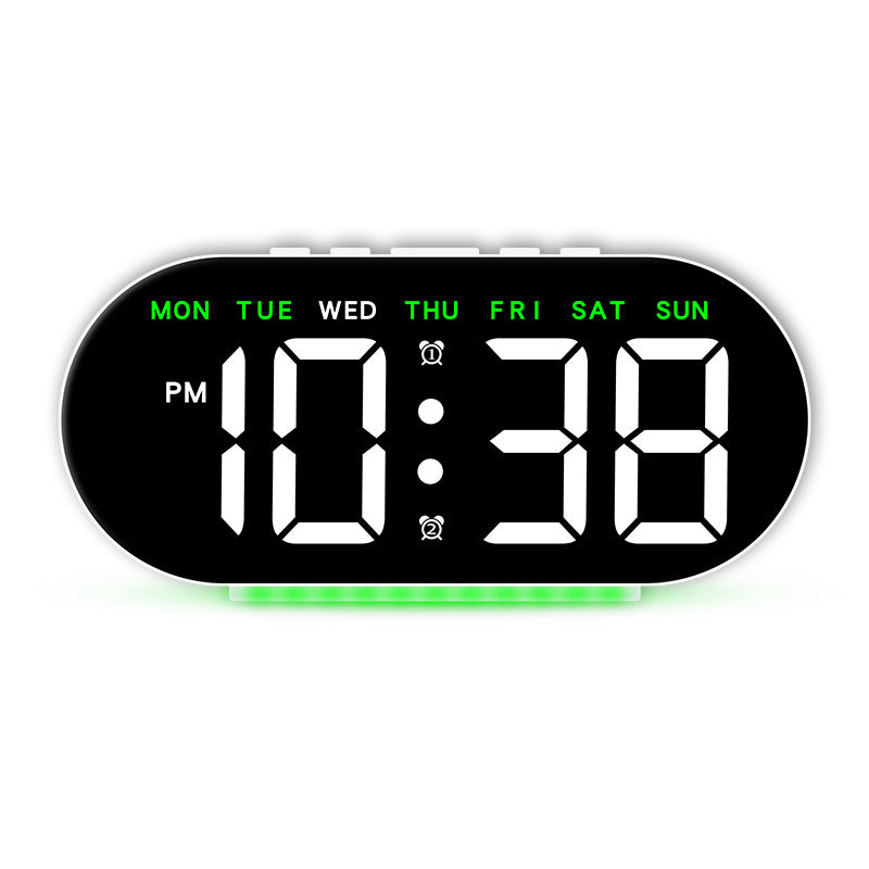 Hot selling multifunctional clock, simple large screen LED electronic clock, ambient light, bedside alarm clock 588