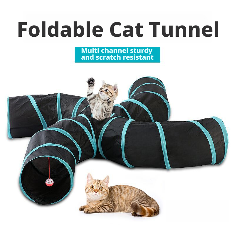 Cat Rainbow Channel Interactive Diamond Bucket Foldable Cat Toy S Spiral 336