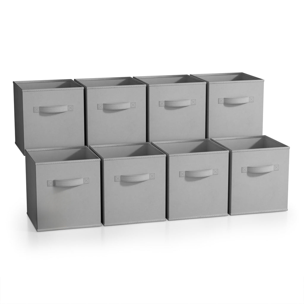 Foldable fabric storage box with handle, wardrobe drawer-style, square, lidless fabric storage box for clothes and miscellaneous items 613
