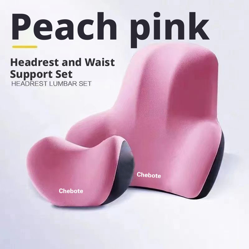 Car pillow, car backrest, memory foam seat cushion, lumbar support for long-term sitting 449