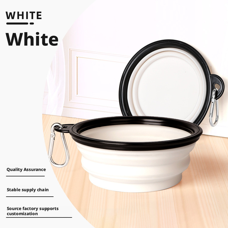 Pet Folding Bowl Pet Bowl TPE Travel Outdoor Drinking Water Portable Dog Bowl Telescopic Bowl 343