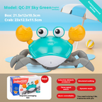 Children's electric sensing crab toy, babies can crawl and walk 189
