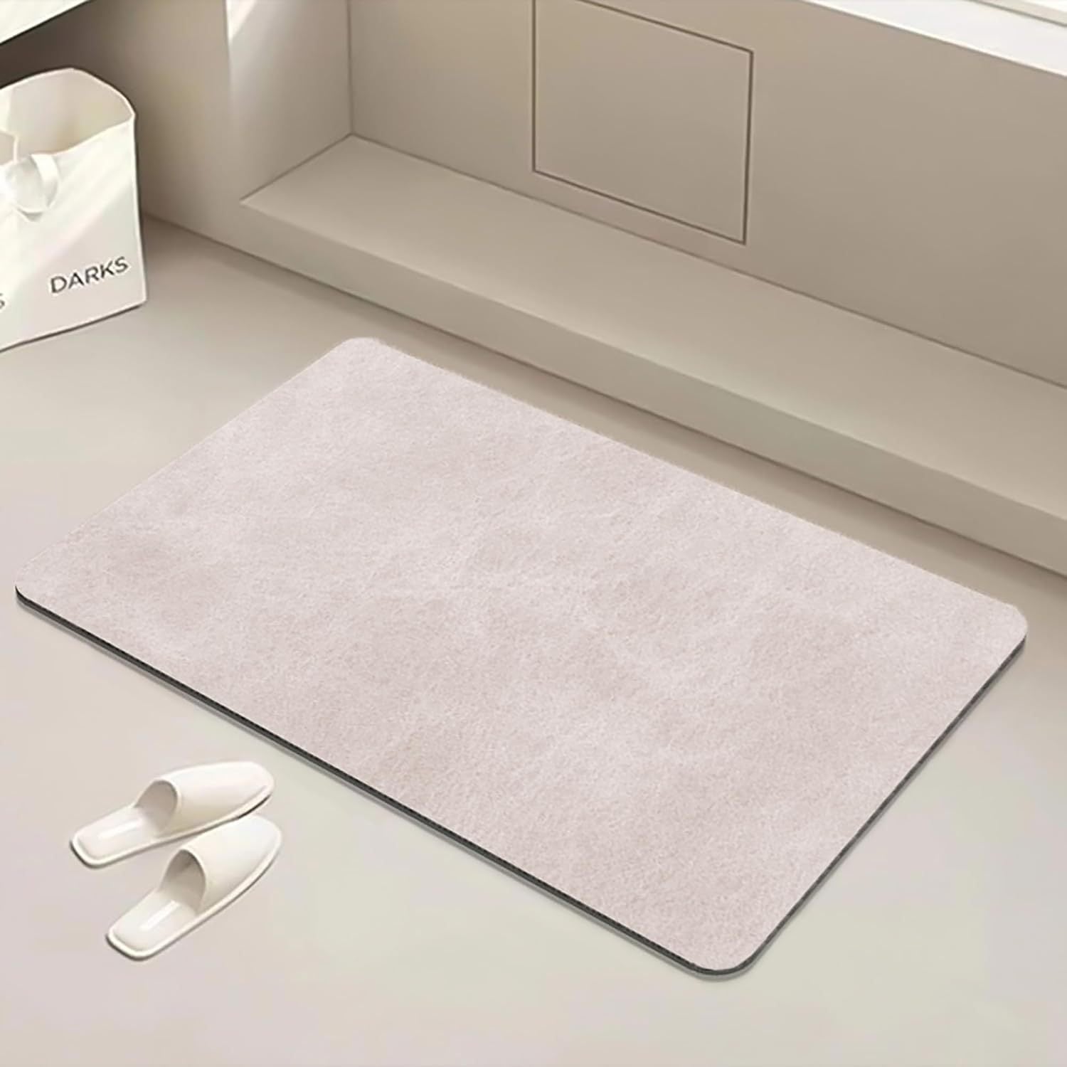 Soft diatomaceous earth absorbent mat  toilet door anti-slip quick-drying mat 018