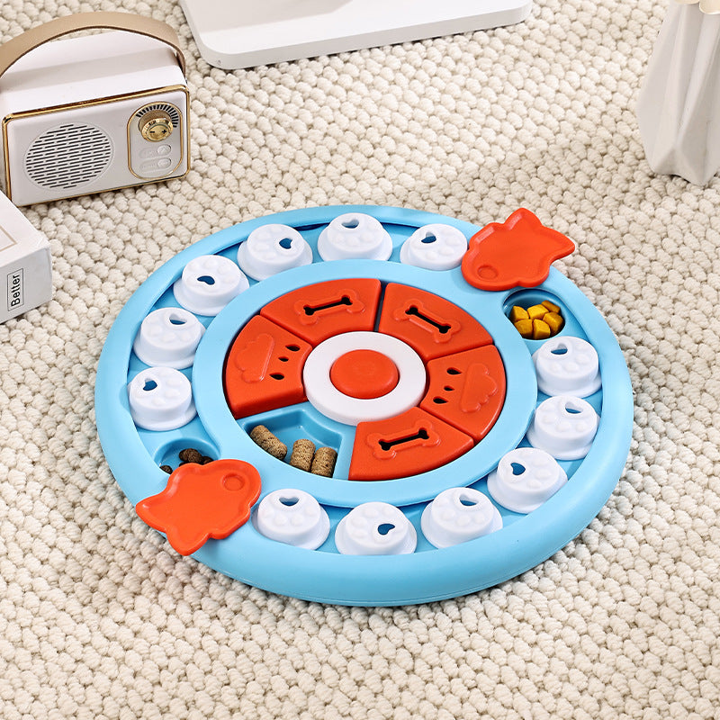 Dog puzzle toy feeder anti choking training bowl slow food bowl 340