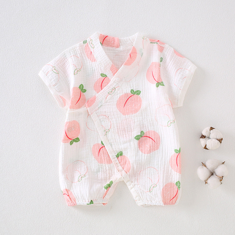 Baby clothes summer thin short sleeved jumpsuit 068